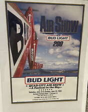 Vintage 1991 Bud Light Air Show Poster 20”x28
