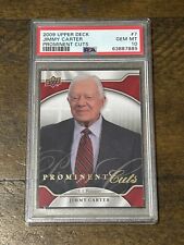 RARE CARD:  2009 JIMMY CARTER Upper Deck PROMINENT CUTS PSA 10 #7 *ONLY 5 EXIST* picture