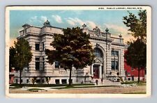 Racine WI-Wisconsin, Public Library, c1919 Vintage Souvenir Postcard picture
