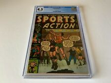 SPORTS ACTION 11 CGC 4.5 BOXING WRESTLING FOOTBALL BASKETBALL ATLAS COMICS 1952 picture