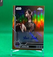 🔥#12/25 2023 Topps Chrome Star Wars SEBULBA AUTO #62 LEWIS MACLEOD picture