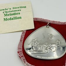 1980 Towle Sterling Silver Jingle Bells Christmas Melodies Medallion 2 5/16