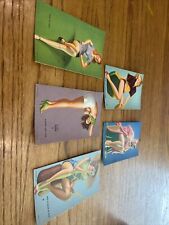 Earl Moran Mutoscope Cards 5 Count Vintage 1940s Natural Beauty Set picture