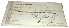 AUGUST 1842 NEW YORK AND HARLEM RAIL ROAD NYC STOCK PURCHASE picture