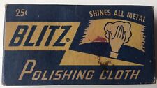 VINTAGE BLITZ METAL POLISHING CLOTH IN BOX ADVERTISING picture