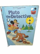 Walt Disney Pluto the Detective Vintage Collectible Book 1st American Ed 1980 picture