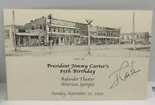 Jimmy Carter Signed 2009 85th Birthday Party Program Insert POTUS Autographed picture