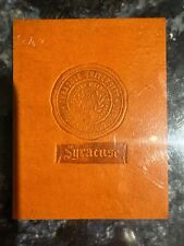 Syracuse University New York NY Tobacco Leather Patch Card c1910 B7 picture