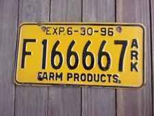 1996 ARKANSAS Farm Products License Plate F166667 picture