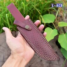 Leather Hand Crafted BELT Loop Knife SHEATH Holster FIXED BLADE KNIFE Sheath picture