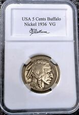 1936 f buffalo nickel VG picture