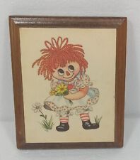 Raggedy Ann Vintage Wood Plaque From The Creative Group Sits On Shelf 5