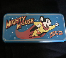 NEW in Tin & Sleeve FOSSIL Limited Edition Mighty Mouse Watch & Pin 1994 picture