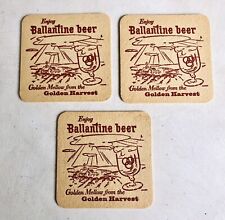 Vintage 1961 Ballantine Beer Coasters Old Grey Mare Sing Along Golden Harvest picture