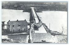 c1940 Bird's Eye View Of Potomac Aqueduct Bridge Washington DC Unposted Postcard picture