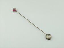 Handmade Brazilian 1913 Silver Coin Iced Tea Mint Julep Twisted Spoon Stir (PK) picture