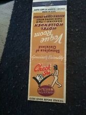 Vintage Matchbook C14 Collectible Ephemera Cleveland Ohio vogue room check-in picture