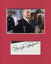 George Gaynes Police Academy Commandant Lassard Signed Autograph Photo Display picture