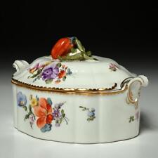 Nymphenburg Germany Hand Painted Porcelain Lidded Grape Tomato Tureen 1930s picture