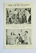 LL PHOTO Postcard New York City Cort Theatre The Fifth Season Undressing Models picture