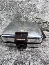 VTG Toastmaster Waffle Maker Griddle Chrome Reversible Plates 259  WORKING picture