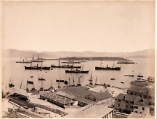 Greece, Pireus Port Vintage Print Albumin Print 20x25 Circa 1890 Neck picture