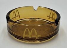 McDonalds Ashtray Amber Brown Glass Vintage 1970's picture