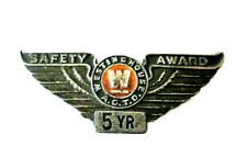 Vintage Westinghouse A.G.D.T 5 Year Safety Award Screwback Collar Lapel Pin picture