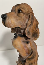 Sculpture 2 Dogs’ Heads, Resin, Irish Setter 16” H picture