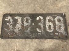 Maryland License Plate 379-368 Vintage Patina (1931) picture