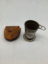 Vintage Folding Metal Collapsible Drinking Camping Fishing No Lid picture