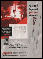 1954 Ingersoll New Castle Indiana Xtra Lite Shovels Borg-Warner Vintage Print Ad picture