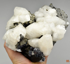 Calcite with Pyrite and Galena - Buick Mine, Iron Co., Missouri picture