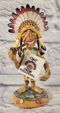 Chief Wanasmoka~Drinkin' Buddies Indian Native Funny Gag Gift Figurine Statue 7” picture