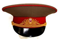 Authentic USSR Embroidered Hat Service General Uniform & General Cap Badge #101 picture
