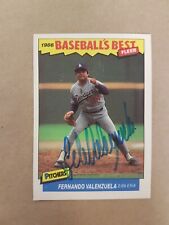 Fernando Valenzuela Autograph SPORTS signed Baseball card MLB 1986 Fleer picture