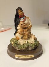 Montefiori Collection Native Lady W Fawn Italy Design Sculpture Figurine Mounted picture