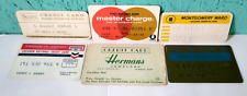 Master Charge Sears McRaes Montgomery Ward Lot Of 6 Vintage Credit Cards Rare picture