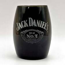 Jack Daniels Licensed Black Glass Barrel Shot Glass picture