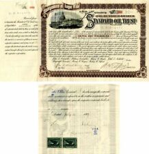 Standard Oil Trust signed by H.H. Rogers, John D. Archbold, W.H. Tilford and tra picture