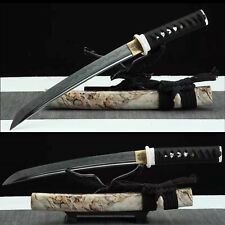 High quality Clay Tempered T10 steel blade Japanese Samurai Tanto Kinfe Sharp picture