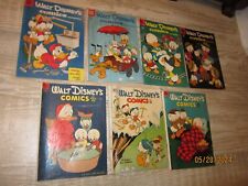 Vintage Dell Golden Age Walt Disney Comics and Stories Lot of 7 comics 1950s picture