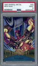 1995 Marvel Metal #23 Iron Man PSA 9 🔥RARE🔥 picture
