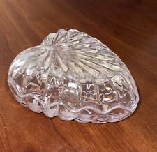 Vintage *LOVELY*ChungChung Heart-shape Trinket Box. Lead Crystal. Made In Taiwan picture