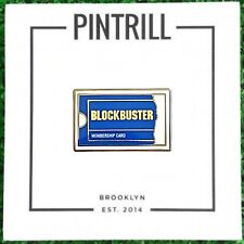 ⚡RARE⚡ PINTRILL x BLOCKBUSTER Membership Card Pin *BRAND NEW* 2019 Limited Ed. picture