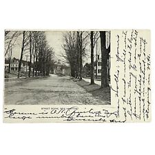 Antique 1907 RPPC Main Street New Hampton New Hampshire Photo Postcard picture