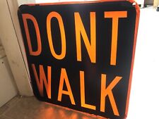 Eagle Pedestrian Crosswalk Sign DONT WALK 12x12 Original Signal Lens picture