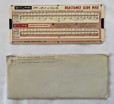 Vtg SHURE Capacitive / Inductive Reactance Slide Rule Calculator 1957 picture