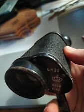 Vintage 1942 Busch Rathenow Swedish Army, leather strap Monocle, 6x30 No. 6349 picture