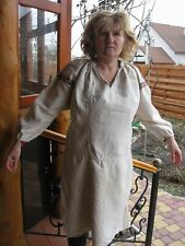 Handmade old vintage antique embroidery folk peasant Ukrainian ethno dressshirtm picture